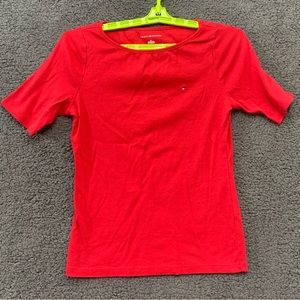 Tommy Hilfiger red short sleeve shirt